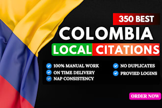 do best 350 colombia local citations and colombia web directory for local SEO