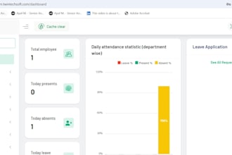 build hrm software for your company management, screenshot tracking available
