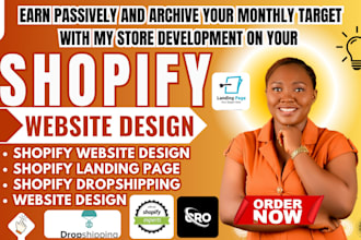 design shopify website, shopify landing page, page fly, gempage, shogun