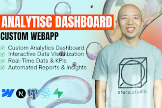 build a custom data dashboard and analytics web app