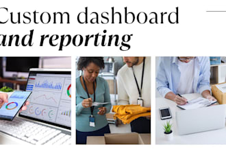create a custom dashboard and analytics platform website