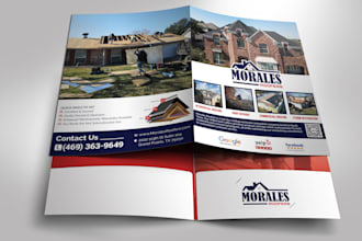 design modern business card or presentation folder in 24 hr