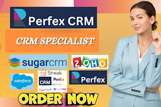 setup zoho perfex salesforce appian pipedrive weboox convert insightly sugar crm