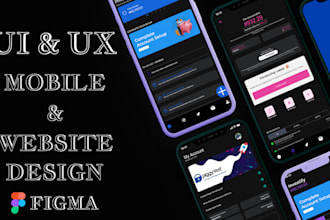 do creative website ui ux design, figma website design crypto app figma design