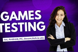 testing games to give feedback as a first user