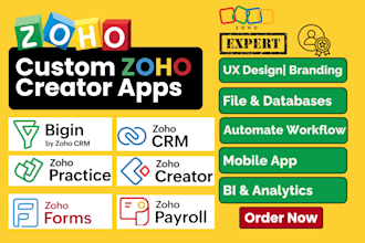 build custom zoho creator apps workflow automation online portals ai integration