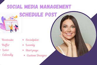 schedule social media post with buffer, metricool, hootsuite, and calendly