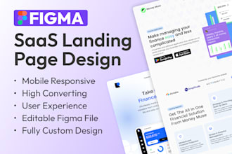 design a saas landing page built for conversion