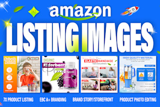 design custom amazon listing images, product photo editing, ebc a plus content