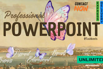 make or redesign creative powerpoint presentation