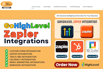 setup gohighlevel zapier integrations apis access webhooks custom fields mapping
