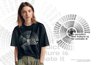 create excellent typographic tshirt design
