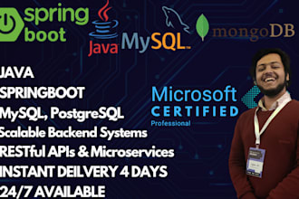 create custom java springboot applications for your business