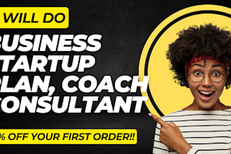 write a unique business plan proposal, market strategy for startups consultant