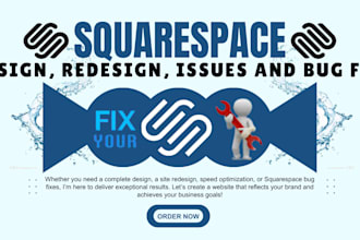 design redesign speedup squarespace website store fix squarespace bug issues