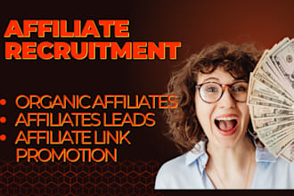 recruit affiliates to your affiliate program do affiliate link promotion