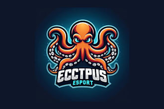 make a high quality octopus mascot logo for your company