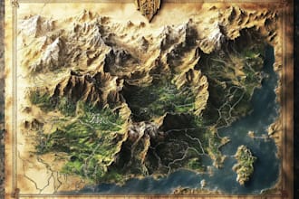 create custom fantasy maps for you