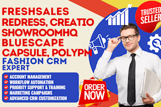 setup polypm redress creatio showroomhq bluescape capsule freshsales fashion crm