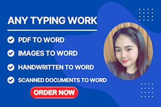 retype document, pdf to word, image to word, scan document to word