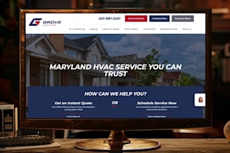 build wp hvac, contractor, construction, roofing, remodeling, plumbing website