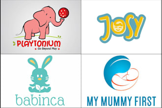 design outstanding baby kids children logo