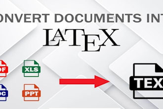 convert any document into latex overleaf