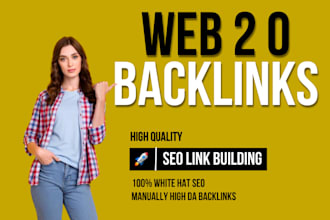manual white hat SEO high quality web 2 0 backlinks