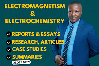 write electromagnetism and electrochemistry reports