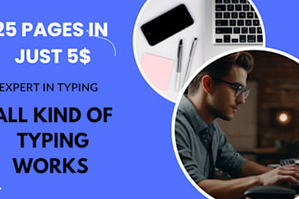 do a fast typing job, retype scanned documents, your typist