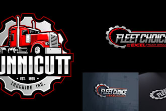 design automotive, car detailing and auto repair logo