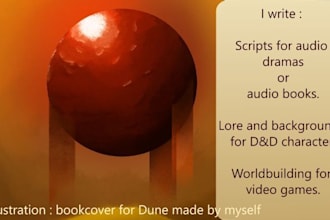 write scripts for your game, audiobook, or movie