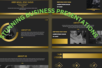 design modern powerpoint presentation, canva and google slides for your business