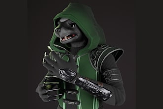 create character and creature model for games, animation
