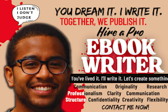 be your ebook writer, ebook ghostwriter, online course creation course content