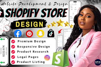 build shopify dropshipping store, streetwear clothing brand website design