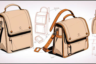 develop industrial and product design concept by sketches