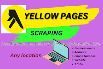 do fast yellow pages scraping for website scraping in 24 hr
