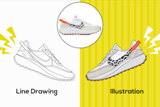 create vector illustration of fashion products and accessories