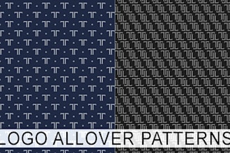 design unique all over logo patterns