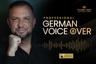 record a male german dark and deep voice over