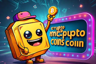 create crypto meme coin under any chain, crypto meme website, landing page