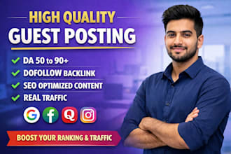 provide high quality guest post backlinks for seo