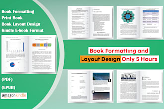do book formatting and book layout design