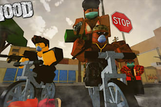 develop roblox game,hood game,gui,map creation, clicker,night cycle,roblox items