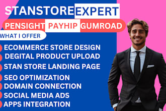 stan store, design stan store, beacons ai, payhip pensight gumroad, etsy shop