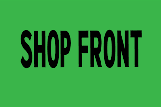 do shop front or storefront window graphics, window sticker, signage, decal