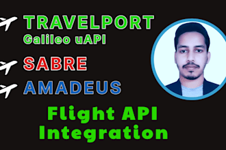 integrate travelport galileo, sabre, and amadeus flight apis in your website