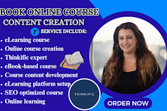 create ebook online course, course creation, elearning course on thinkific