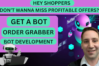develop custom driver bot for instacart, uber eat, amazon flex, spark, doordash